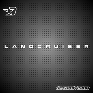 Toyota Landcruiser Lettering Sticker